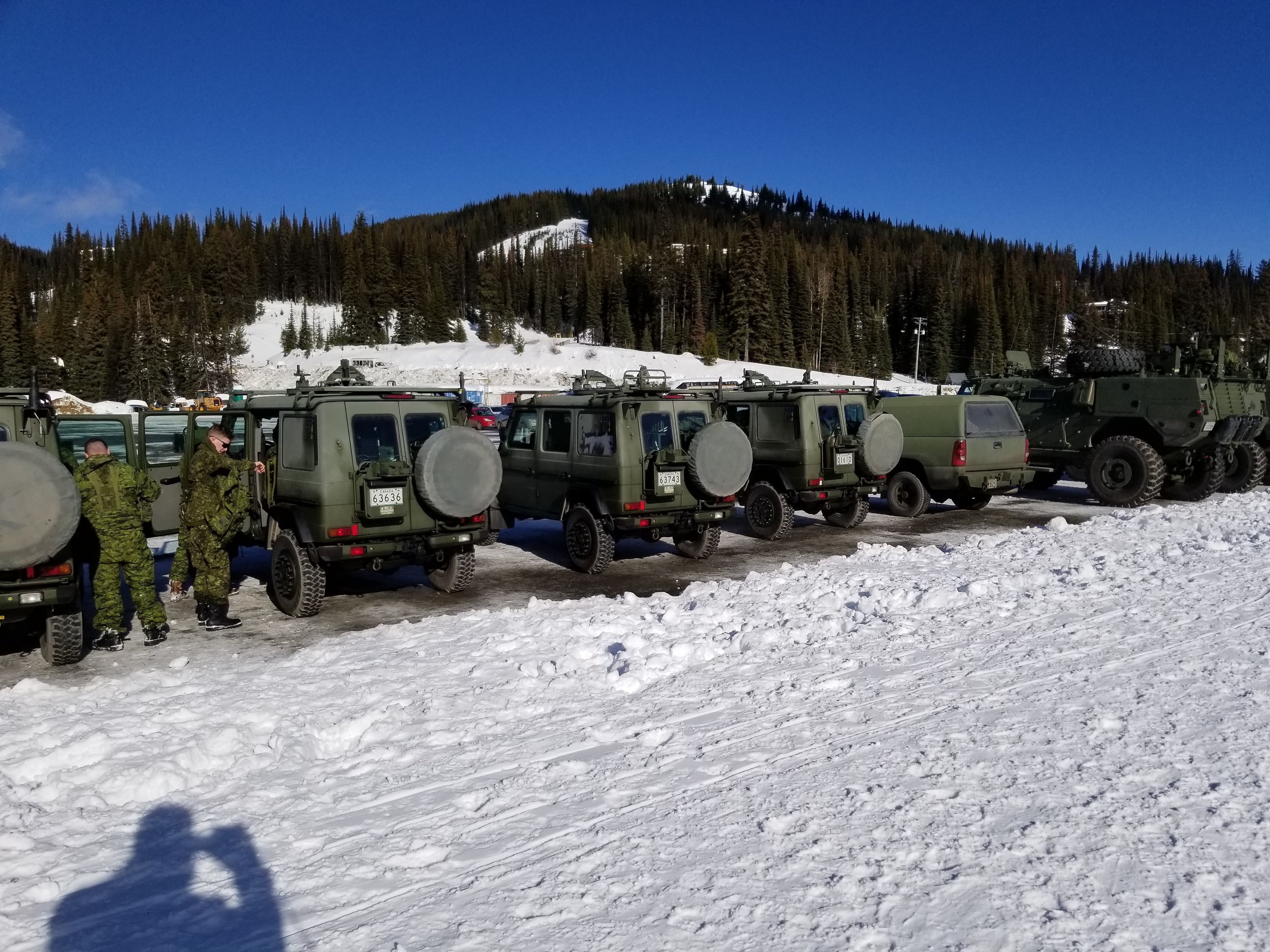 BCD LUVW and TAPV's at the base of Silver Star Resort